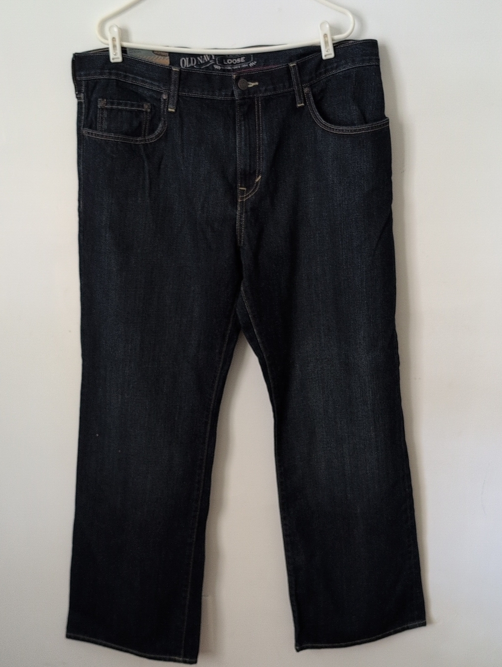 Old Navy Men's Loose Dark Indigo Relaxed Jeans